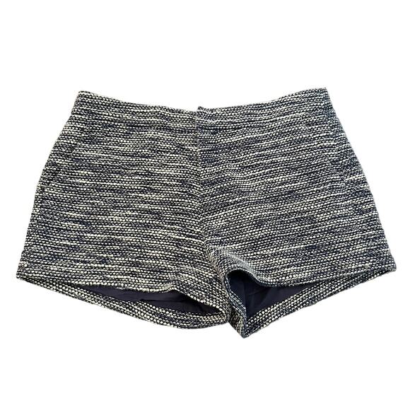 Joie blue & white tweed shorts size 8 - Picture 1 of 10